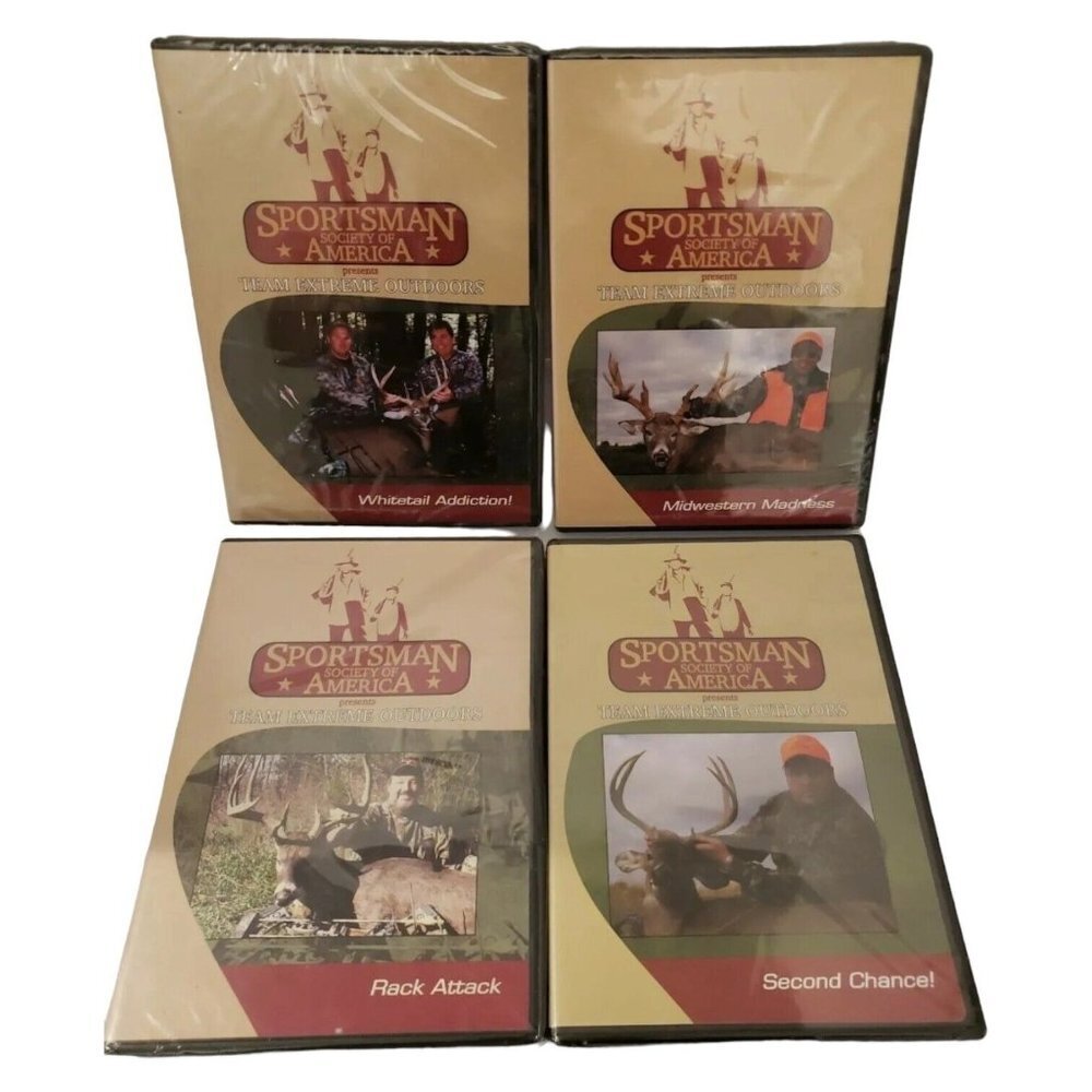 (Lot of 4) SPORTSMAN SOCIETY OF AMERICA‎ Team Extreme Outdoors Hunting DVDs - Picture 2 of 6